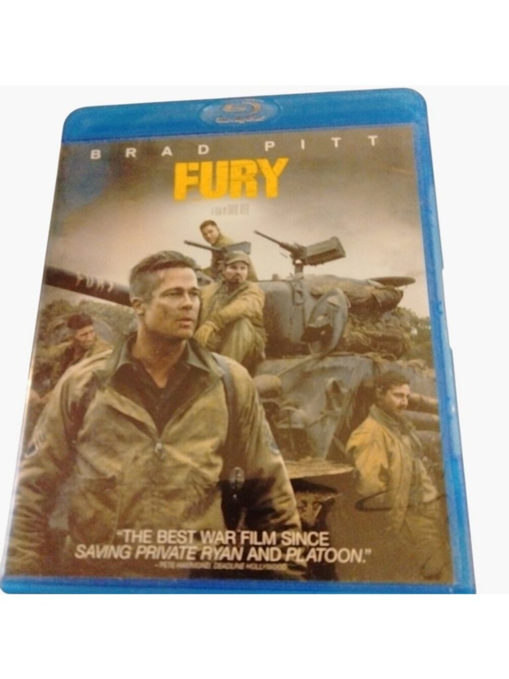 Fury BluRay Movie 2015 Brad Pitt WWII Drama Digital HD Ultraviolet Rated R